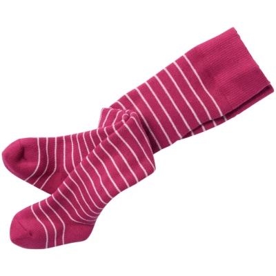 Baby Strumpfhose Baumwolle (kbA) Frottee sangria-geringelt Gr. 00