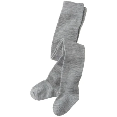 Baby Strumpfhose Bio-Schurwolle Bio-Baumwolle grau-melange Gr.00