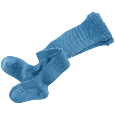 Baby Strumpfhose Bio-Schurwolle bergblau Gr.00