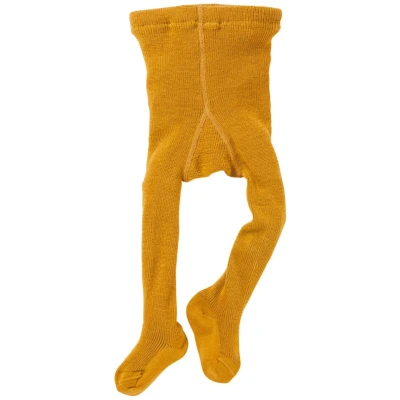 Baby Strumpfhose Bio-Schurwolle messing Gr. 00