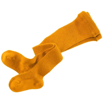 Baby Strumpfhose Bio-Schurwolle messing Gr. 00