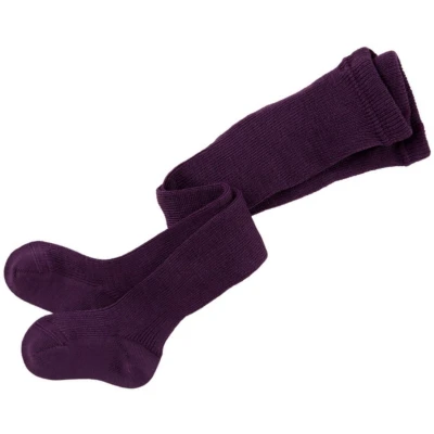 Baby Strumpfhose Bio-Schurwolle pflaume Gr.00