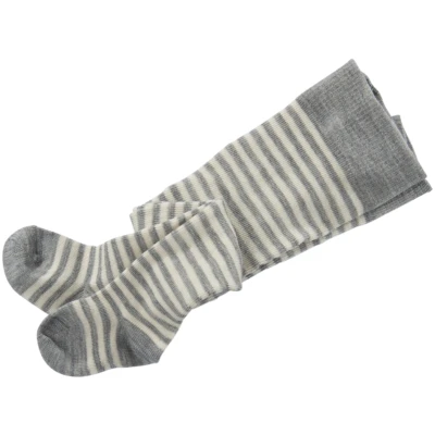 Baby Strumpfhose hellgrau-geringelt Gr.00