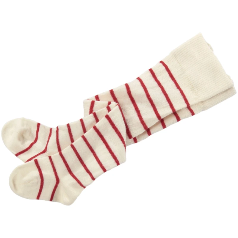 Baby Strumpfhose natur-kirsch-geringelt Gr. 00
