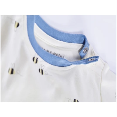 Baby T-Shirt Bio-Baumwolle Biene blau Gr.50/56