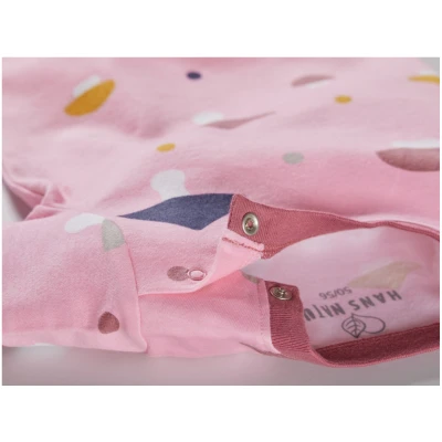 Baby T-Shirt Bio-Baumwolle Pilzparty rosa Gr.50/56
