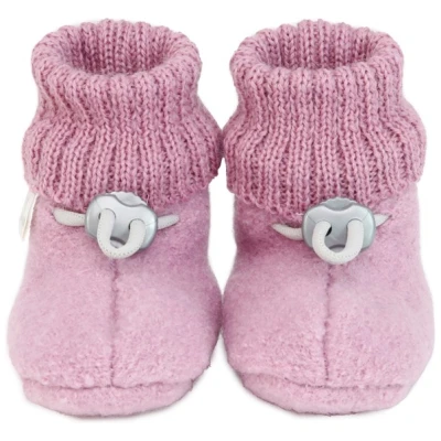Baby Trageschuhe Schurwollwalk rosa Gr.16/17