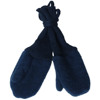 Baby und Kinder Handschuhe Bio-Merinowolle Fleece marine Gr.1 (1 Jahr)