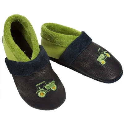 Baby und Kinder Hausschuhe Krabbelschuhe Ecopell Leder Trecker Gr.21/22