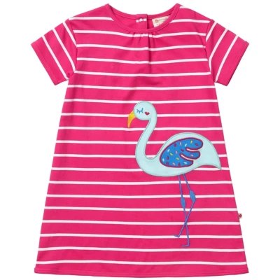 Baby und Kinder Kleid "Flamingo" Gr.6-12 Monate