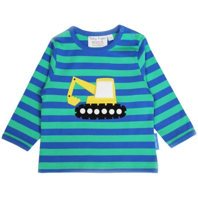 Baby und Kinder Langarmshirt Bagger Gr.86