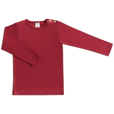 Baby und Kinder Langarmshirt bordeaux rosa rot Gr.62/68