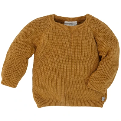 Baby und Kinder Pullover Grobstrick Bio-Baumwolle curry Gr. 62/68