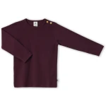 Baby und Kinder Shirt Ripp Qualität Bio Baumwolle aubergine Gr.62/68