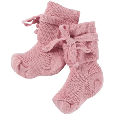 Babyschuhe Bio-Baumwolle (kbA) rosa Länge ca. 9 cm