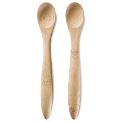 Bambus Baby Löffel (je 16,5cm) - 2er Set