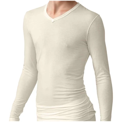 Benevit Herrenshirt langarm: langes Unterhemd mit Zink-Fasern