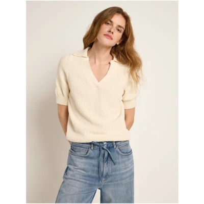 Boucle Polo-Pullover (GOTS)