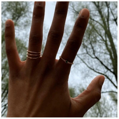 Bound Studios DER JADA-RING - 18 Karat vergoldet