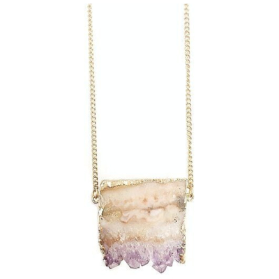 Crystal and Sage Isabella Amethyst Halskette