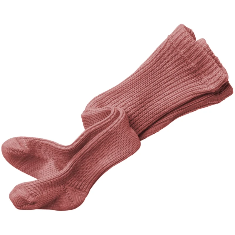 Dicke Baby Strumpfhose Bio-Schurwolle altrosa Gr.00