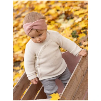 Disana Baby Jacke Bio-Merinowolle melange-natur Gr.50/56