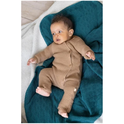 Disana Baby Overall Bio-Merinowolle Strick Qualität karamell Gr. 50/56