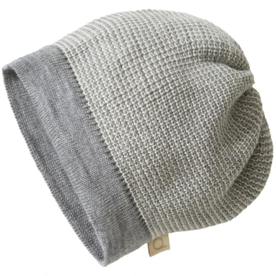Disana Kinder Mütze Beanie Bio-Merinowolle melange-hellgrau Gr.1 (42-46 cm)