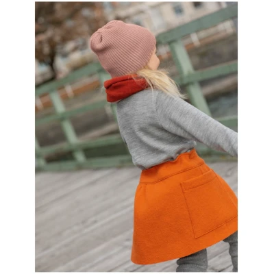 Disana Kinder Mütze Bio-Merinowolle Strick Qualität rosé Gr. 2