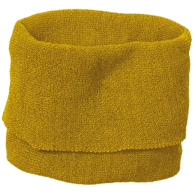 Disana Kinder Schlauchschal Bio-Merinowolle melange-curry-gold Gr. 1