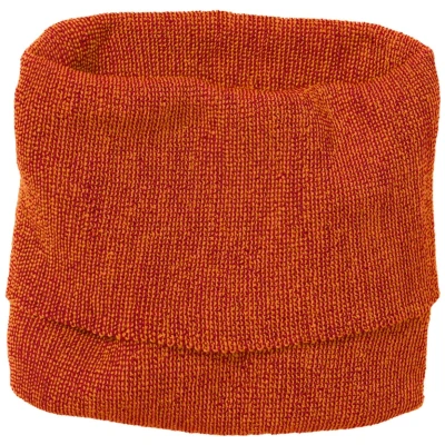 Disana Kinder Schlauchschal Bio-Merinowolle melange-orange-bordeaux Gr. 1