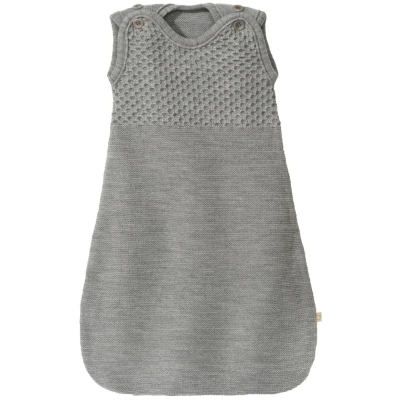 Disana Schlafsack Baby Bio-Merinowolle grau Gr. 1 (Länge ca. 60 cm)