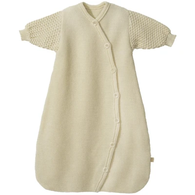 Disana Schlafsack Baby Langarm Bio-Merinowolle natur Gr. 1 (Länge ca. 60 cm)