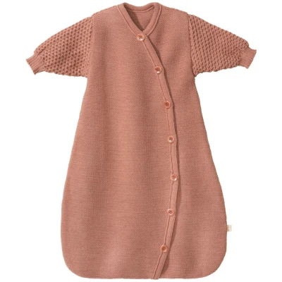 Disana Schlafsack Baby Langarm Bio-Merinowolle rose Gr. 1 (Länge ca. 60 cm)