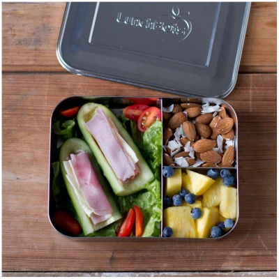 Edelstahl Bento Box Groß - Trio