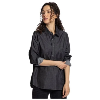 Elkline Damen Shirt Classic | Sommer-Tunika | mit Hemdkragen | halbe Knopfleiste