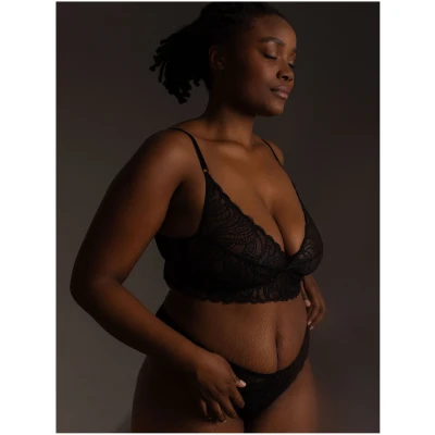 Exquisite Lace Triangel-BH schwarz