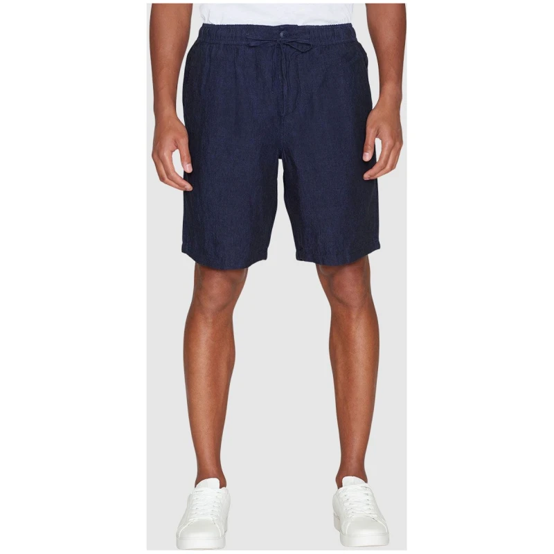 Fig Loose Linen Shorts