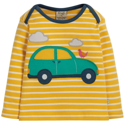 Frugi Baby und Kinder Langarmshirt Auto Gr.2 (3-6 Monate)