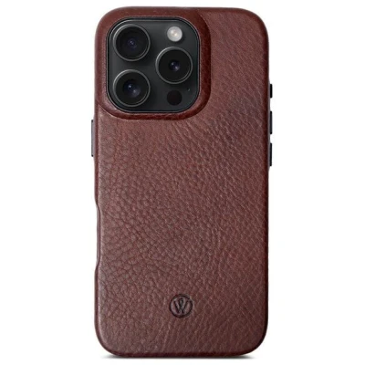 GOOD WILHELM Premium iPhone 16 Pro / Pro Max Hülle aus Leder BRUNO - Handgefertigt und Nachhaltig, rein pflanzlich gegerbt ohne Chemie