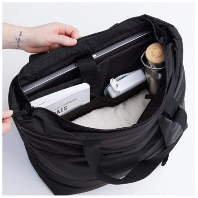 GOT BAG Puffer Tote Bag Puffy Handtasche Stepptasche mit Laptopfach