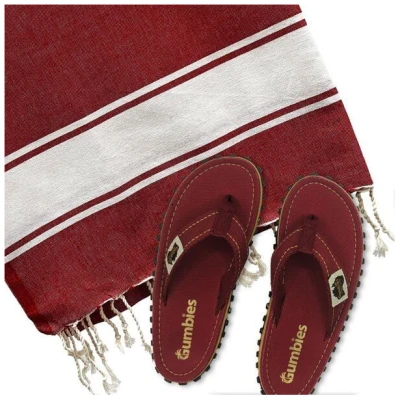 GUMBIES Set - Nachhaltige Classic Zehentrenner mit Strandtuch