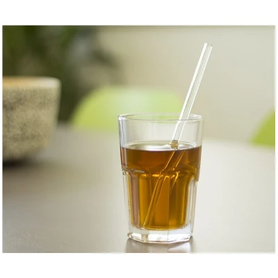 Glas Trinkhalm XS - gerade