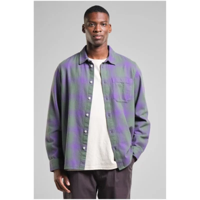 Hemd Rute Flannel Shadow Check Lila