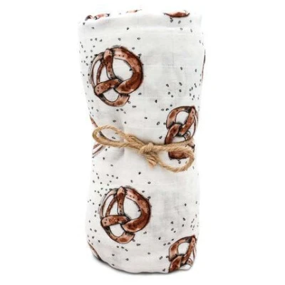 Hutch&Putch Mulltuch Bio-Baumwolle · Brezel