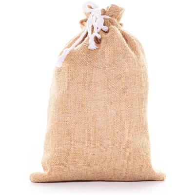 Jutebeutel Geschenkbeutel mit Baumwoll-Futter 38 x 26 cm