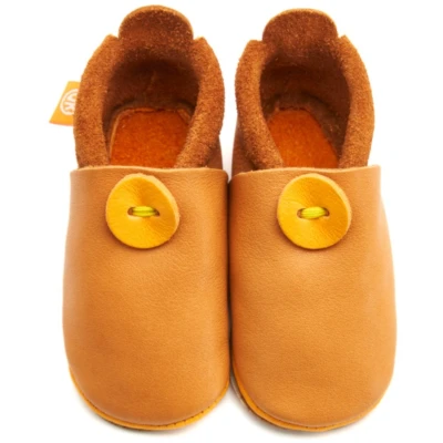 Kinder Barfußschuhe Krabbelschuhe Bio-Leder "Amigo" braun Gr. 24/25