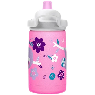 Kinder Edelstahl Trinkflasche Eddy und Kids Flowerchild Sloth Fassungsvermögen 350 ml