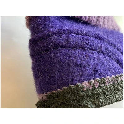Kinder Hausschuhe Hüttenschuhe Blümchen B-Ware Gr.24