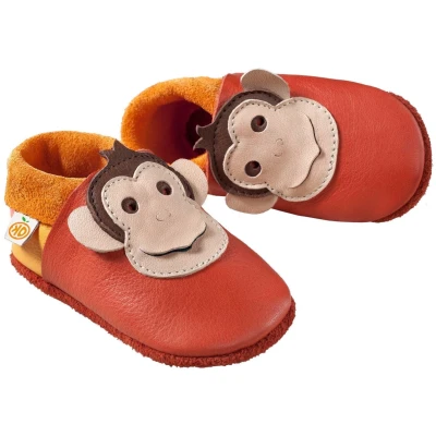 Kinder Lederpuschen Krabbelschuhe Bio-Leder "King Lui" Gr.20/21
